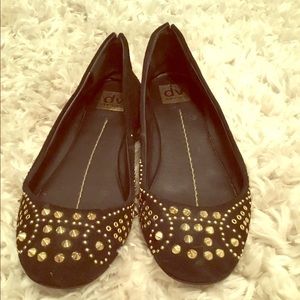 Black studded flats...comfortable and cute!